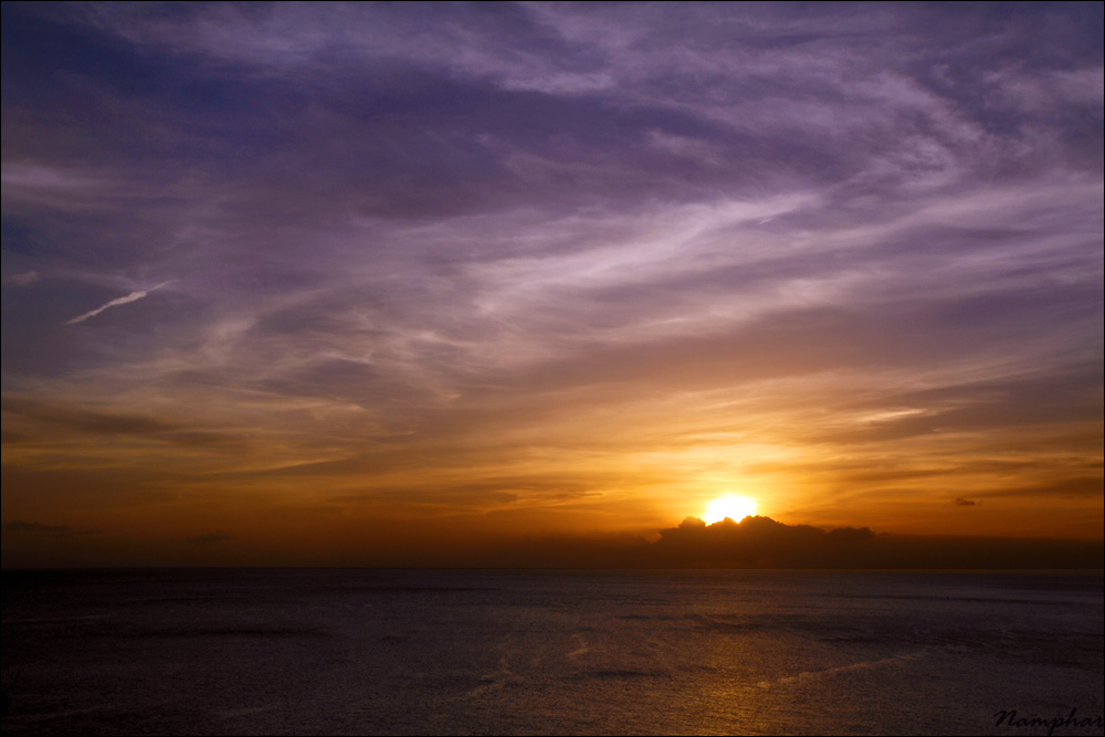 Coucher de soleil à Case pilote